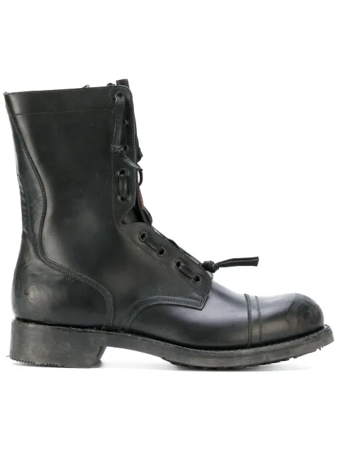 maison margiela lace up boots