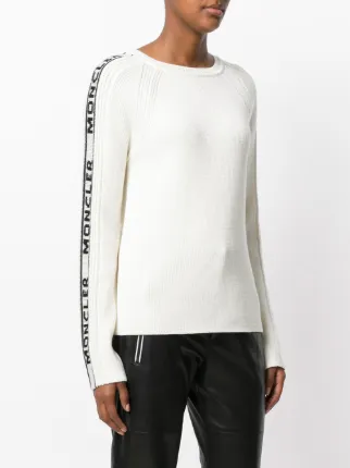 moncler white sweater moncler white sweater