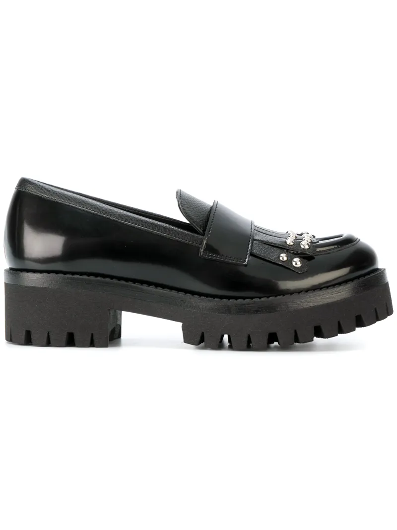 мокасины с заклепками Pollini