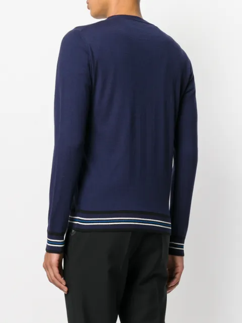 Bordures La Bleu Perla Pull Rayées À Px5gq6