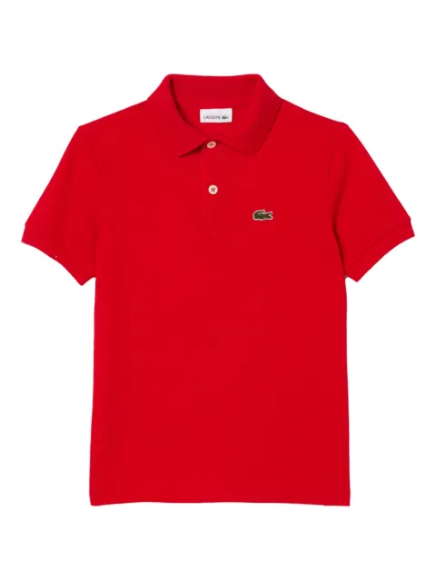 Lacoste Kids logo-embroidery polo shirt