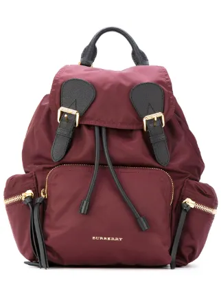 burberry the medium rucksack in technical nylon and leather