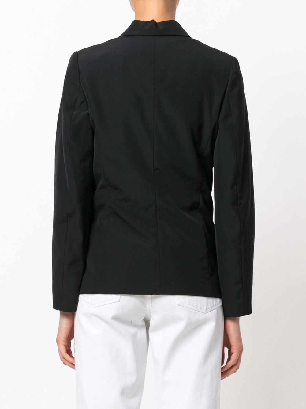 Pre-owned Comme Des Garçons Lace Panel Jacket In Black