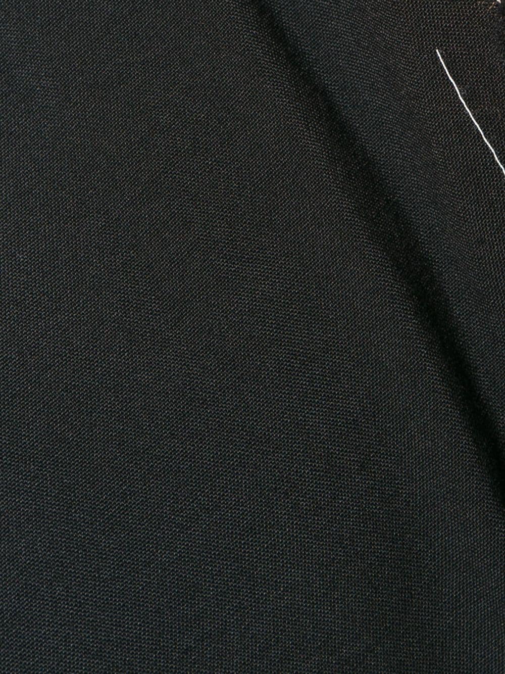 Pre-owned Comme Des Garçons Raw Edge Peplum Dress In Black
