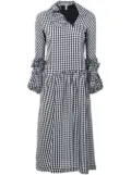 Comme Des Garçons Pre-Owned ruffled gingham dress - Black