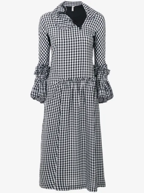 Comme Des Garçons Pre-Owned ruffled gingham dress