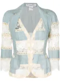 Christian Dior Pre-Owned 2005 lace and crochet insert jacket - Blue