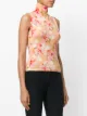 Christian Dior 2000s pre-owned floral turtleneck vest
