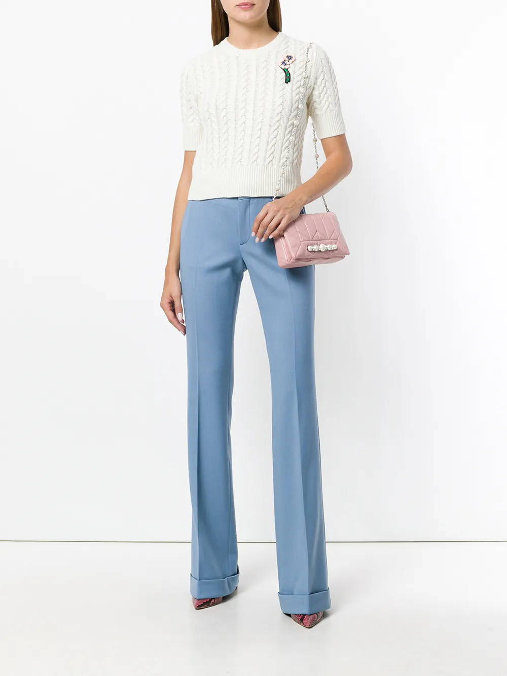 Miu Miu bootcut tailored trousers | Tailored Trousers | Image 2