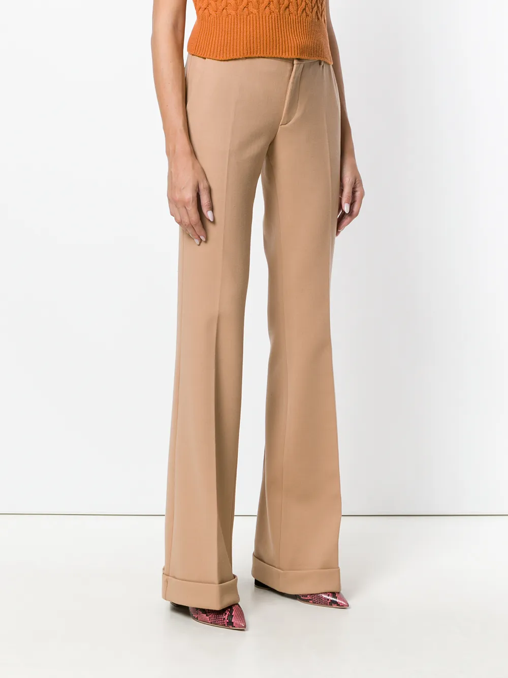 Miu bootcut tailored trousers Roze