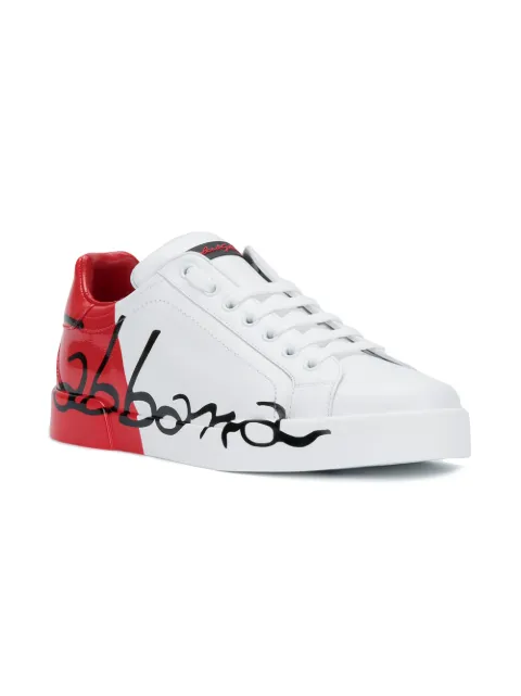 portofino sneakers in leather and patent