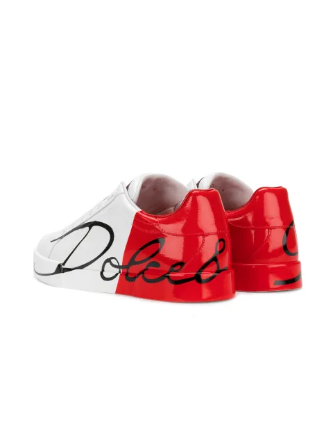 portofino sneakers in leather and patent