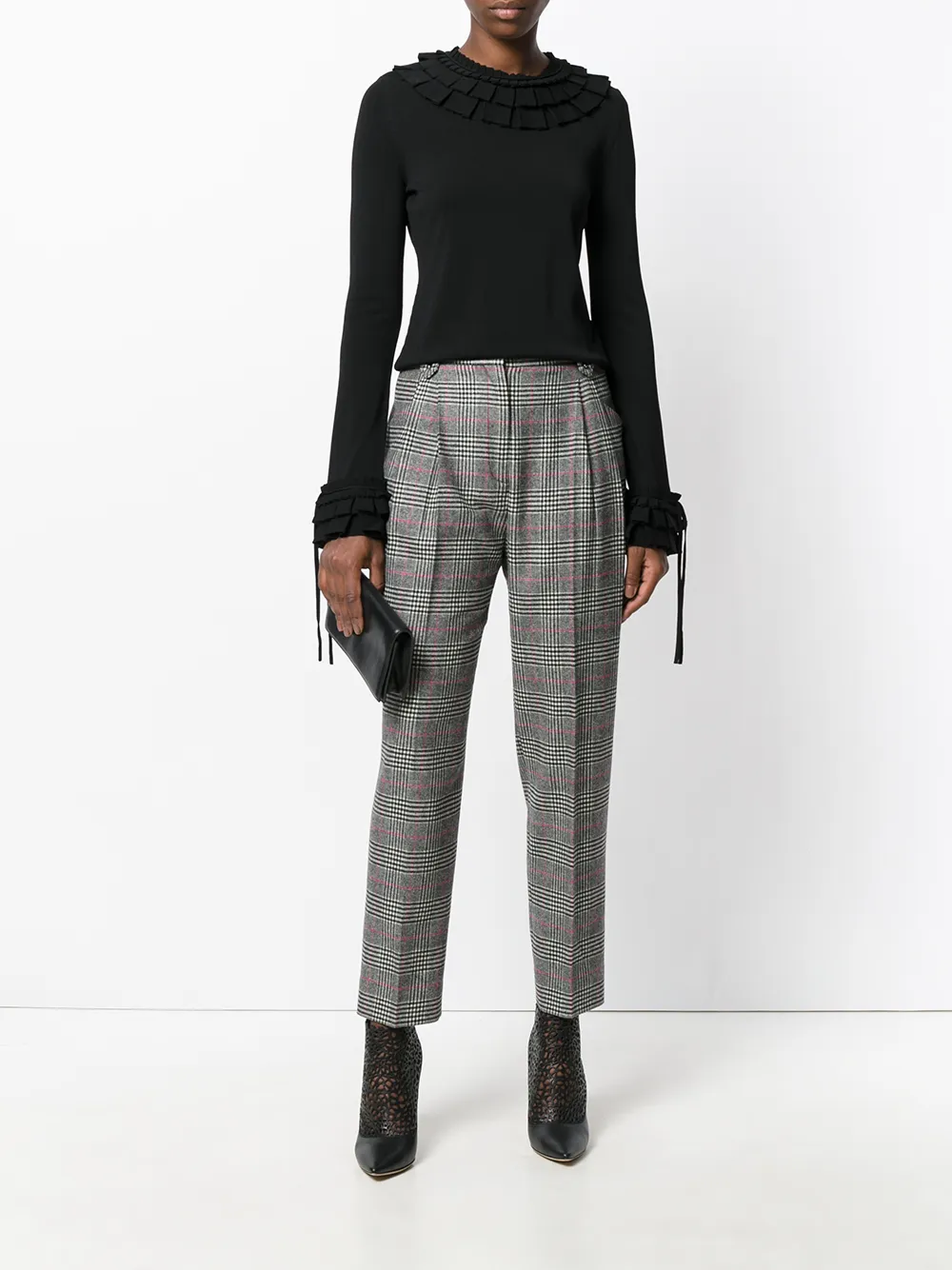 Ermanno Scervino ruffle trim tie cuff jumper | Knitted Tops | Image 2