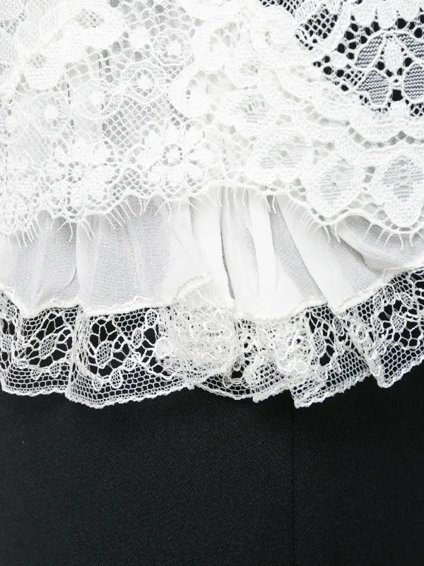 【美品】ERMANNO SCERVINO☆レース装飾 ホワイトシャツ Ermanno Scervino レース装飾 ブラウス | ホワイト | FARFETCH JP