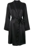 La Perla Silk short robe - Black