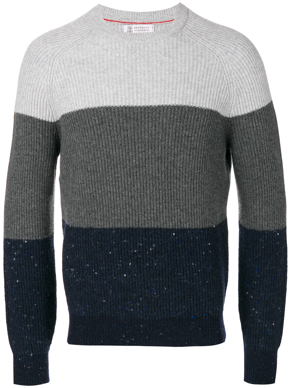 Brunello Cucinelli pull rayé | gris | Image 1