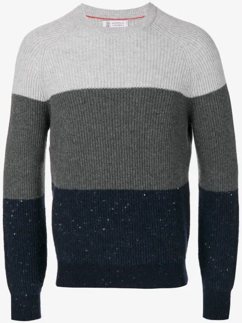 Brunello Cucinelli striped knitted sweater