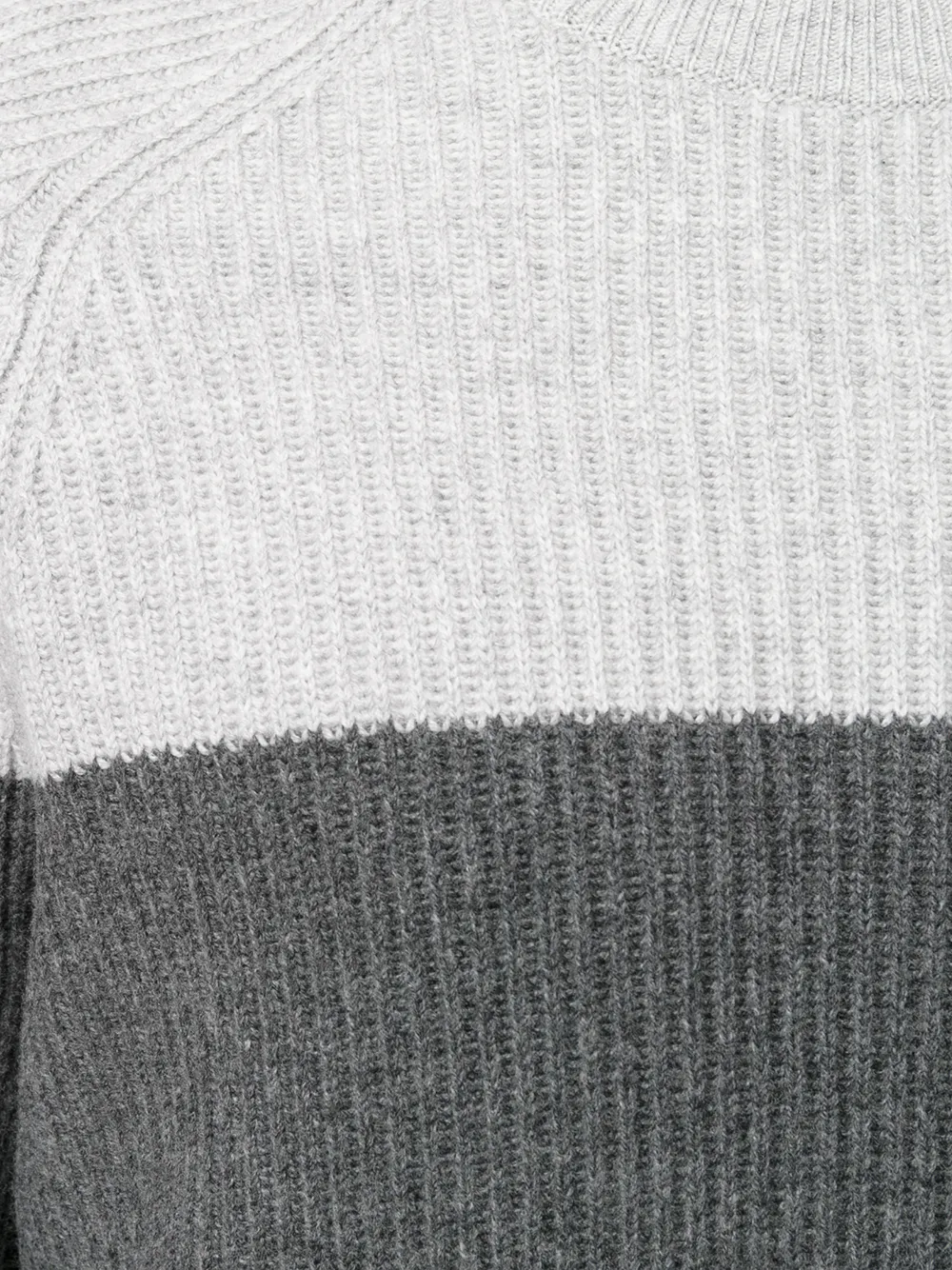 Brunello Cucinelli striped knitted sweater Grijs