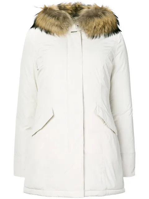 Click to view more detailed imagery on our partner's website Woolrich Luxury Arctic Down Coat In Neutrals
