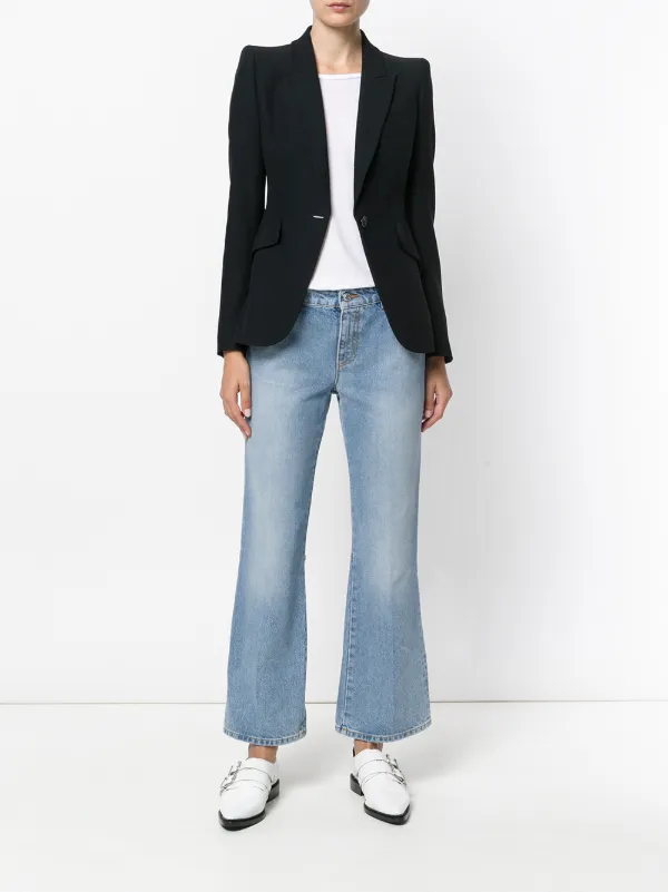 デニム・ジーパン Alexander Mcqueen Flared Leg Jeans 12197157_10376861_600.jpg