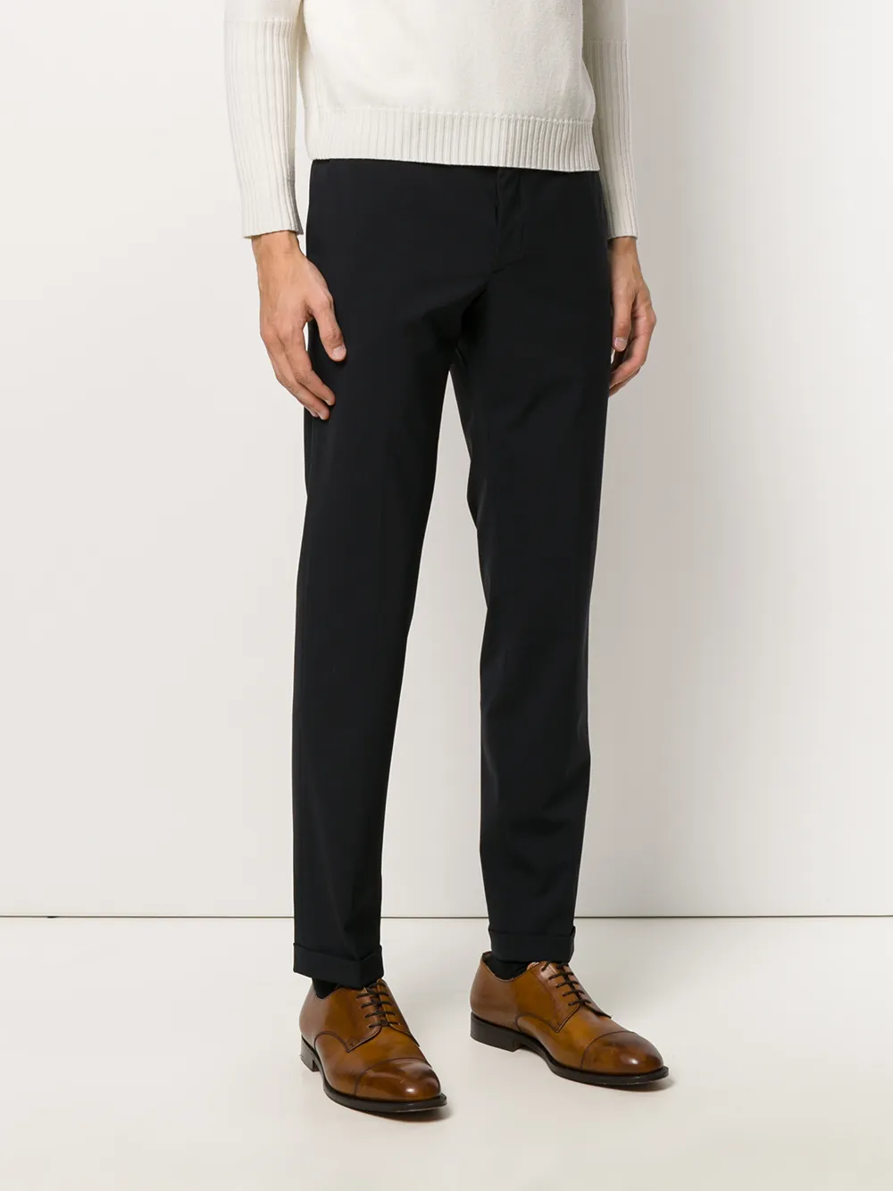 Prada taps toelopende getailleerde broek Blauw