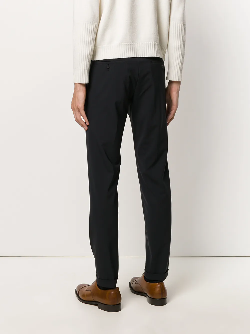 Prada taps toelopende getailleerde broek Blauw