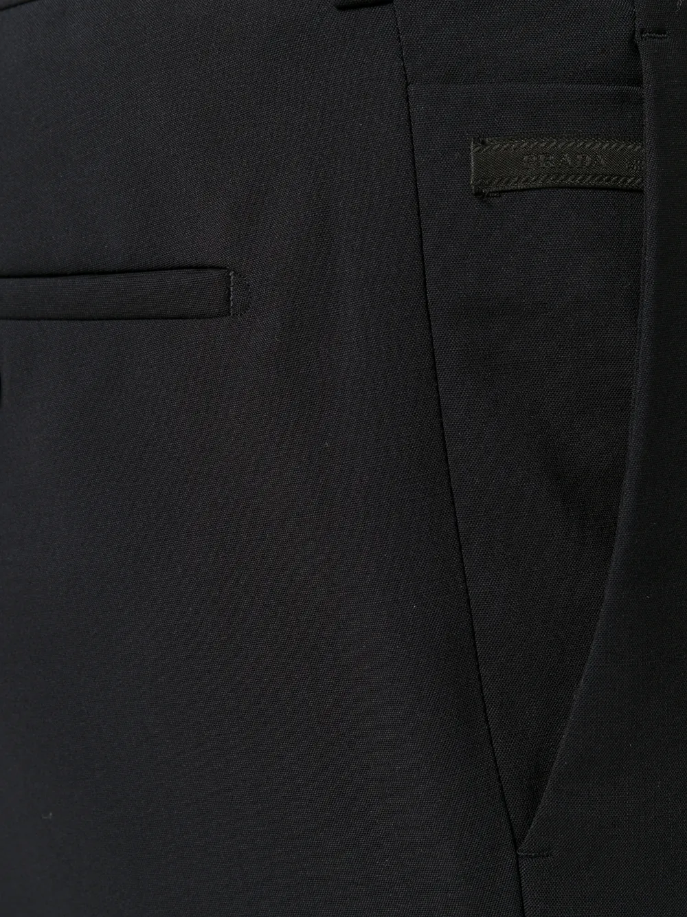 Prada taps toelopende getailleerde broek Blauw
