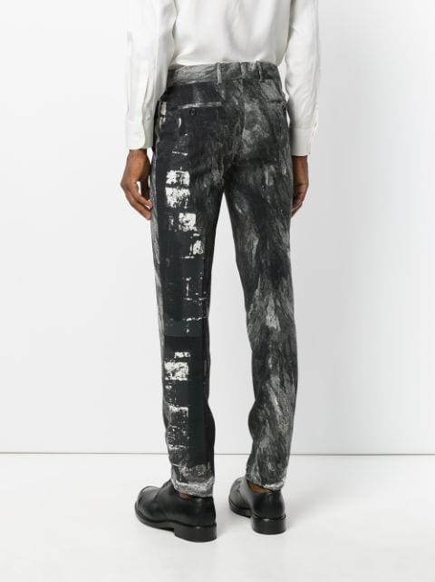 ALEXANDER MCQUEEN Printed Straight-Leg Trousers | ModeSens