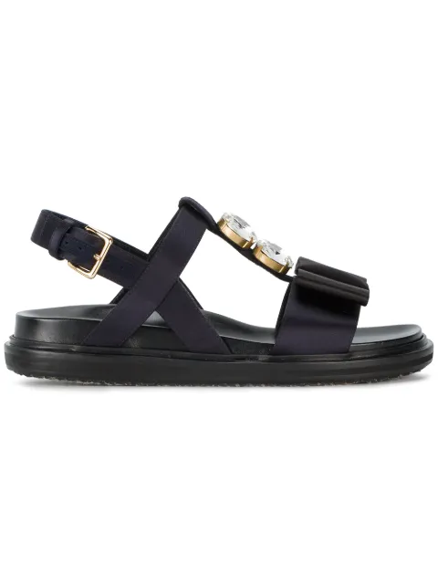 marni fringed fussbett sandals