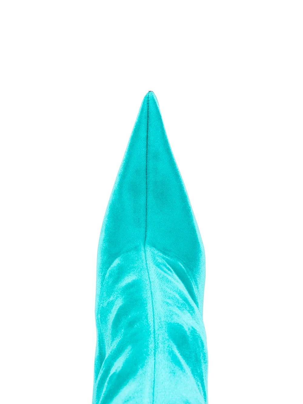 balenciaga blue velvet boots