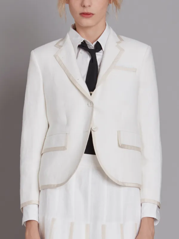 Tennis Collection grosgrain tipped single breasted sport coat