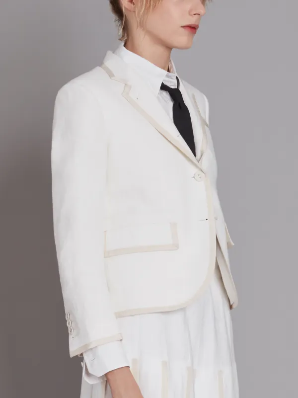 Tennis Collection grosgrain tipped single breasted sport coat