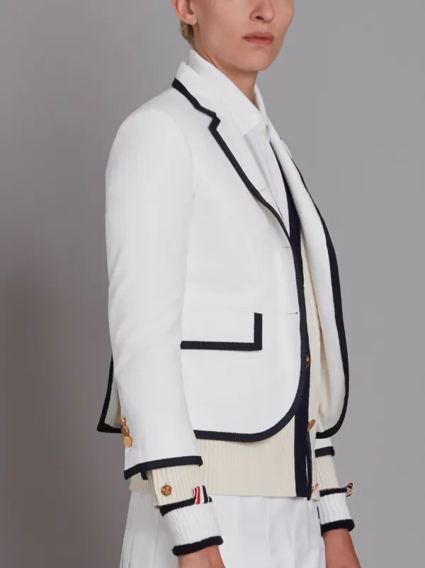 Tennis Collection pique striped sport coat