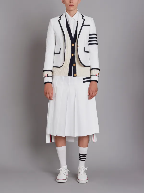 Tennis Collection pique striped sport coat