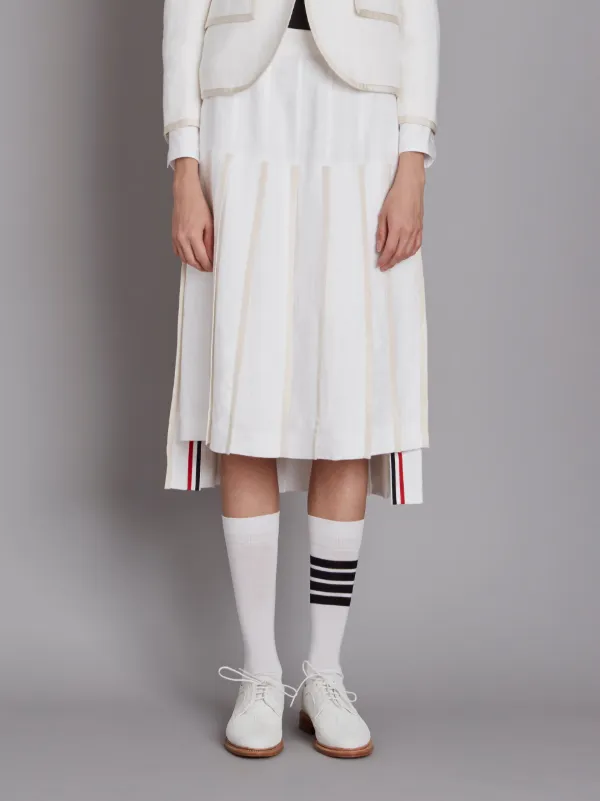 Tennis Collection dropped back pleated skirt