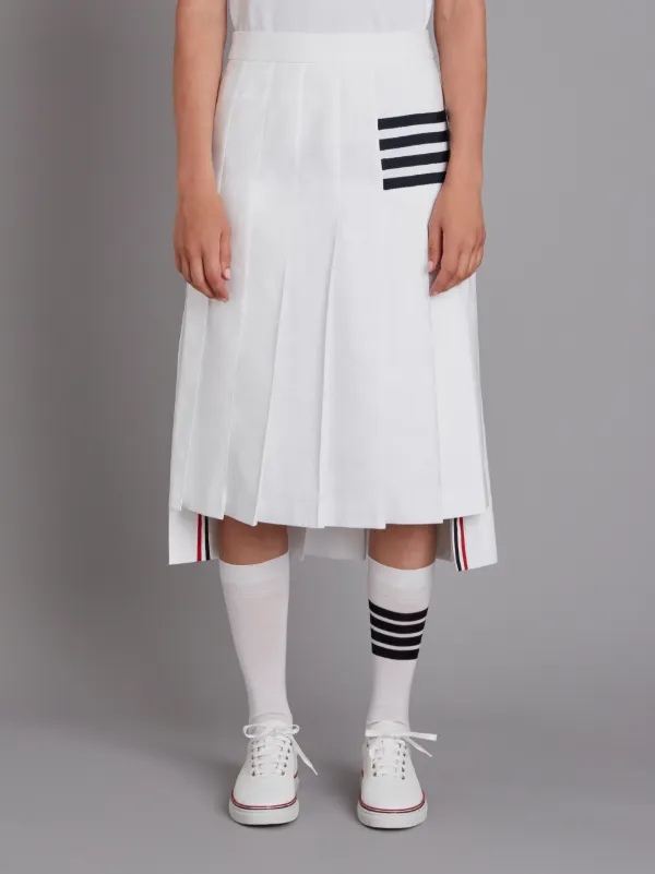 Tennis Collection bar stripe pleated skirt