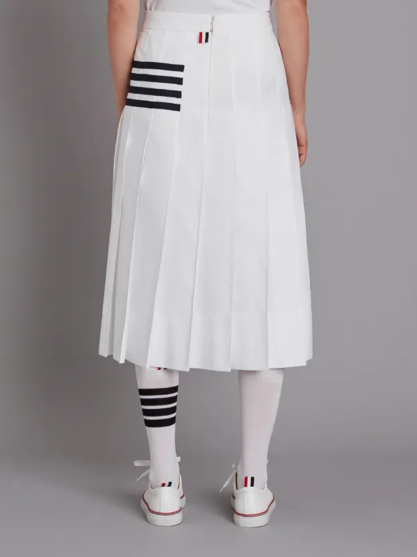 Tennis Collection bar stripe pleated skirt