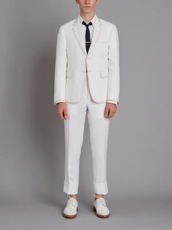 Tennis Collection grosgrain tipped single breasted sport coat