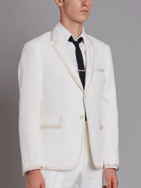 Tennis Collection grosgrain tipped single breasted sport coat