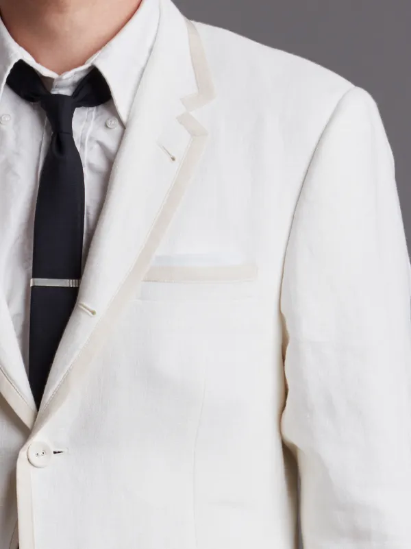 Tennis Collection grosgrain tipped single breasted sport coat