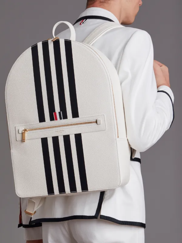 Tennis Collection contrast bar stripe backpack