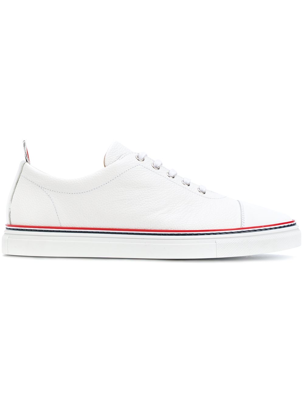 

Thom Browne tenis con puntera recta Tennis Collection - Blanco