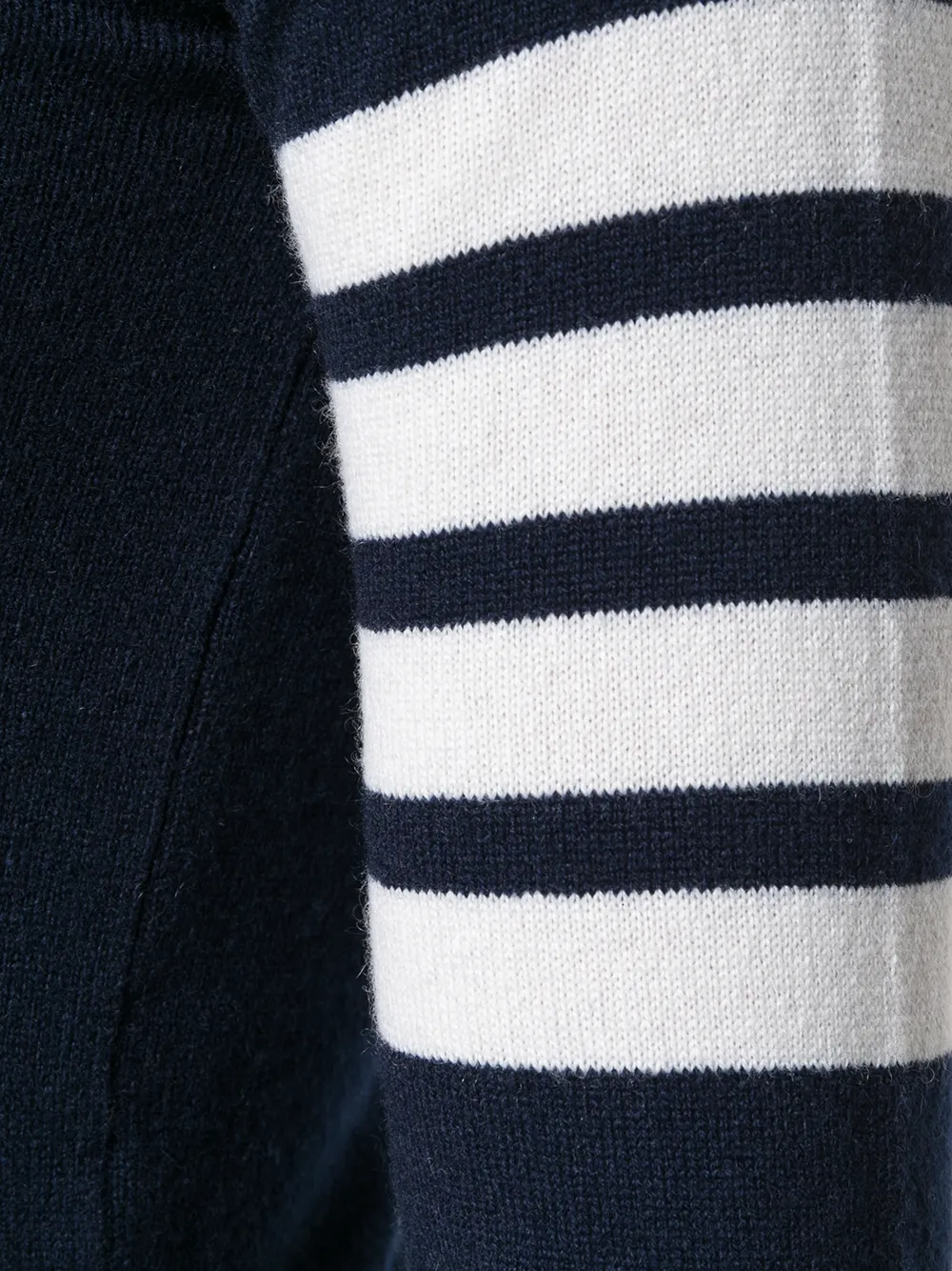 Thom Browne gestreepte coltrui Blauw