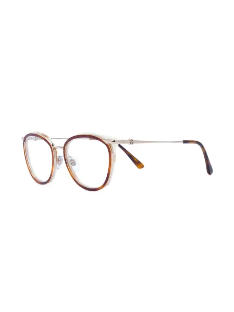 GIORGIO ARMANI Round Frame Glasses ModeSens