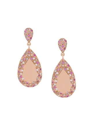 Carolina Bucci Pave Frame Pear Cut Earrings 16 257 Online Carolina Bucci Pave Frame Pear Cut Earrings