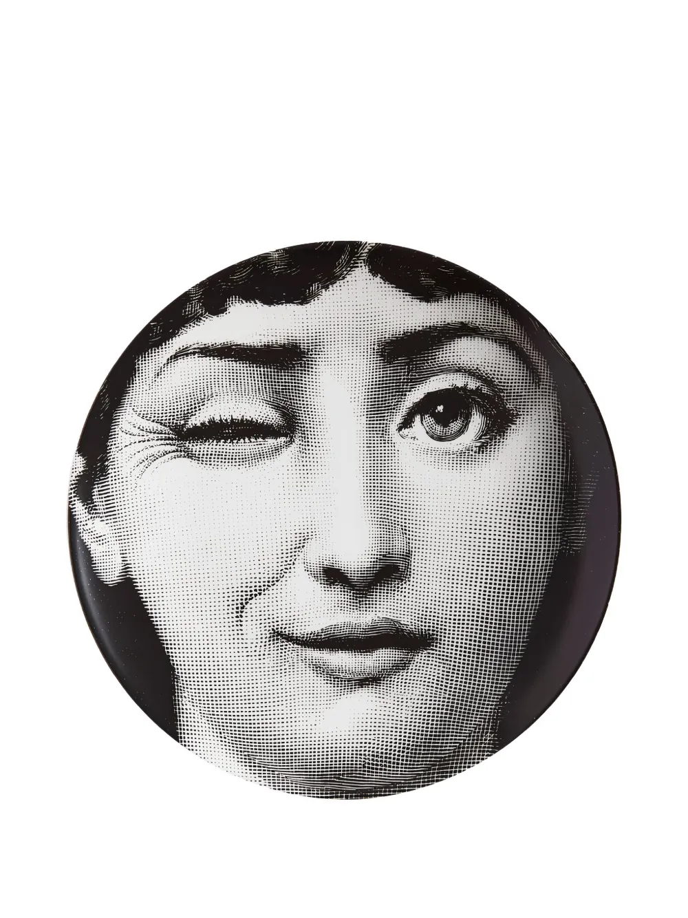 Fornasetti assiette imprimée | noir | Image 1