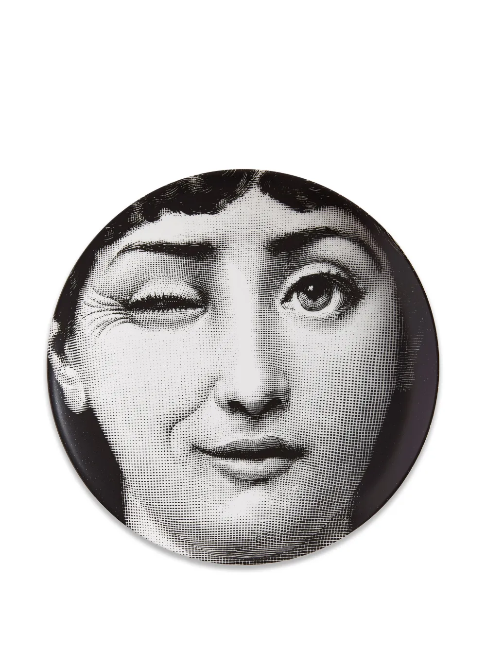 Fornasetti Tema e Variazioni n.130 decorative plate | Black | Image 1