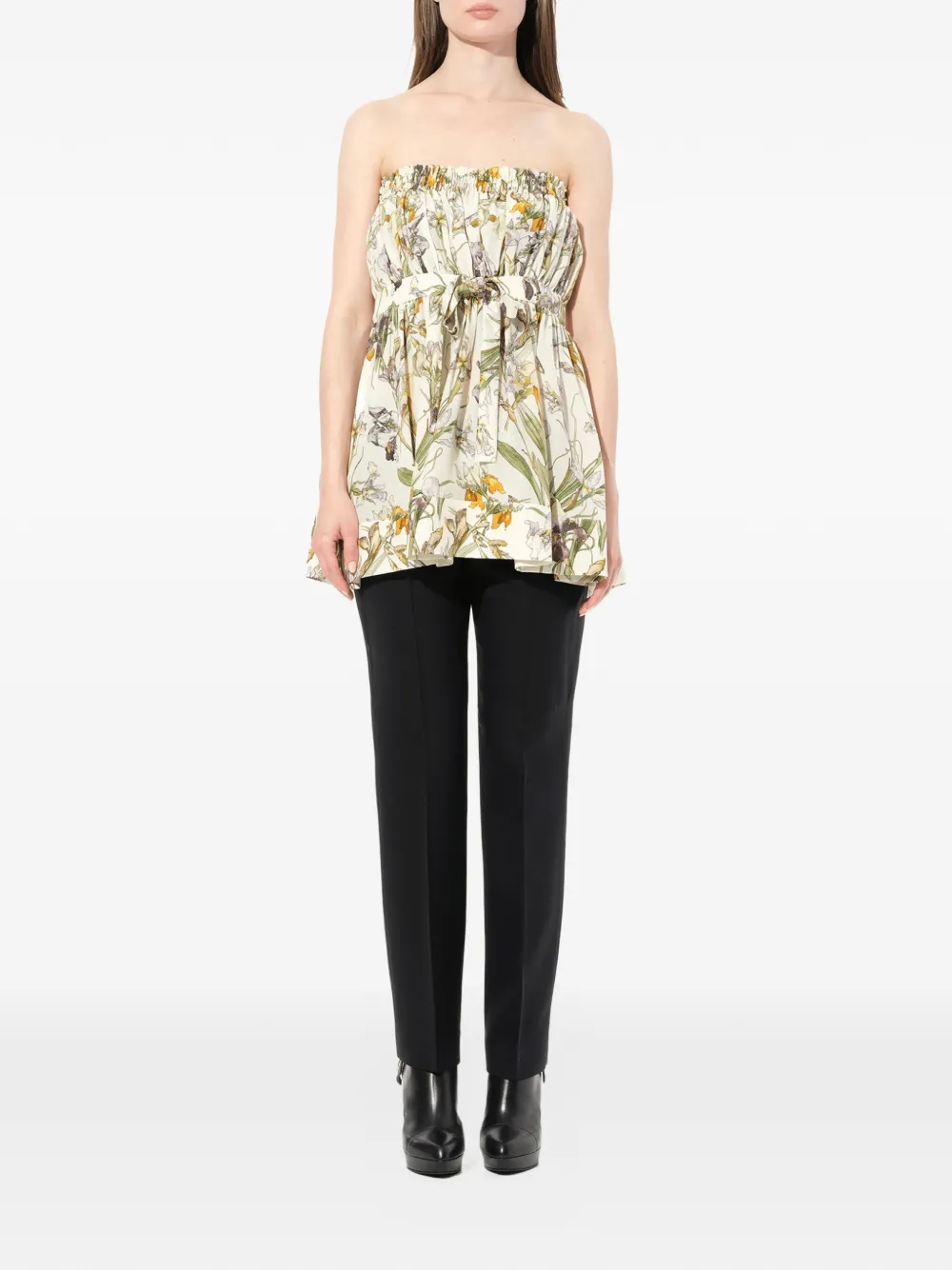  Alexander Mcqueen ärmelloses Seidentop   Nude 