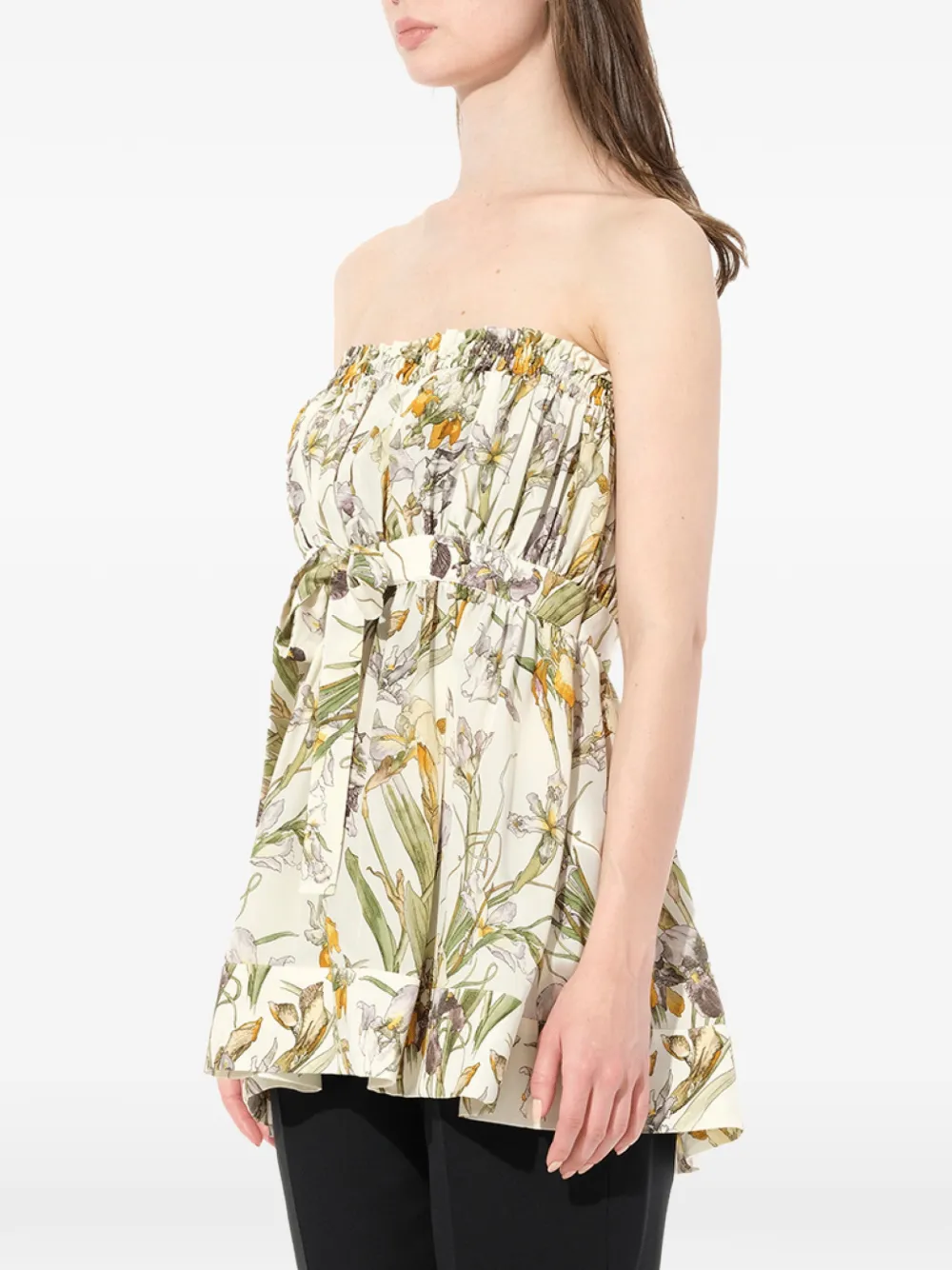  Alexander Mcqueen ärmelloses Seidentop   Nude 