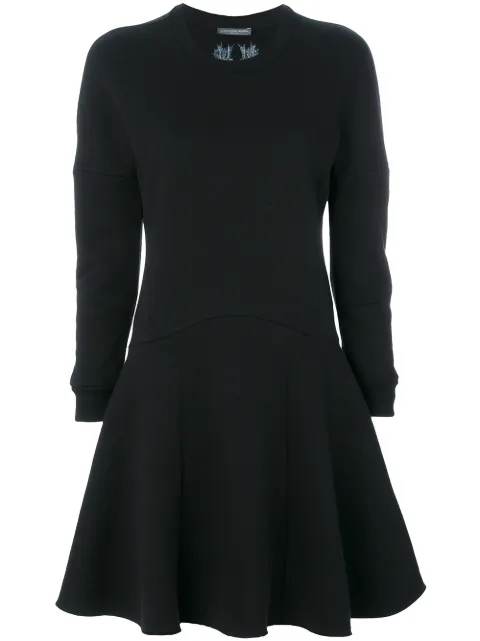 Alexander McQueen dragon patch flared dress